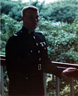 2nd Lt. Bruce Henderson in his Marine uniform in 1981