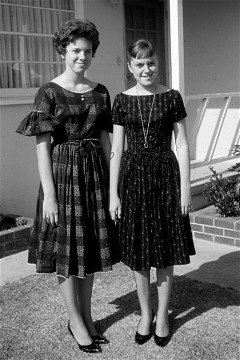 Sandy (17) and Claudia (15) in 1961
