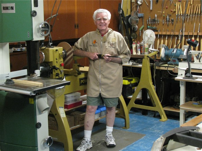 Dick Foreman in his workshop