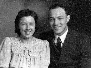Jack and Christen Horn shortly after they were married in November 1942